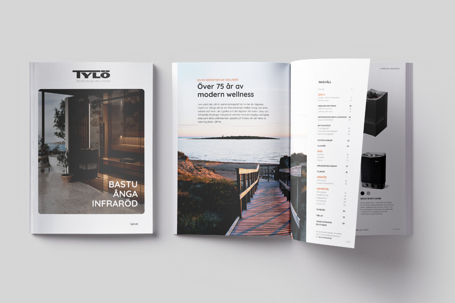 Tylö katalog mockup 2026